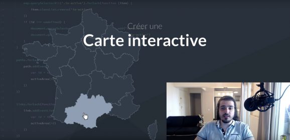 Tuto vidéo pour réaliser une carte interactive en javascript