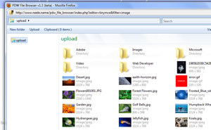 PDW File Browser – De l’upload d’images intégré à votre TinyMCE